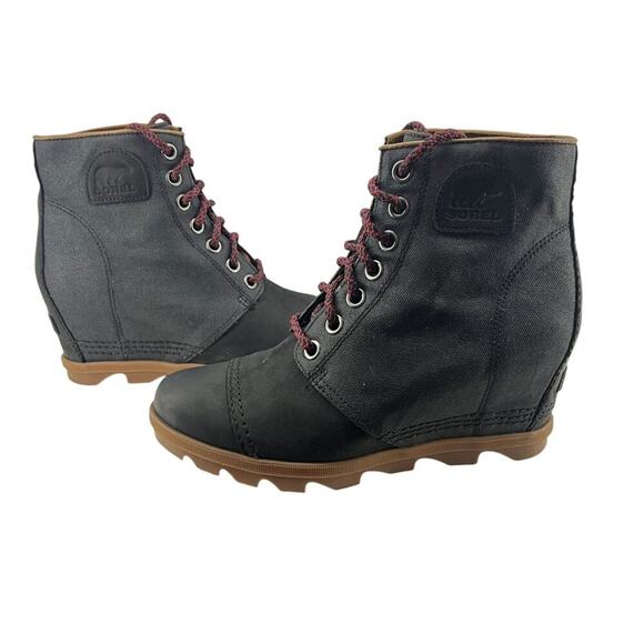Sorel Joan of Artic Wedge II PDX Black Gum LL4931-010 Women's Size 11 - Picture 1 of 10